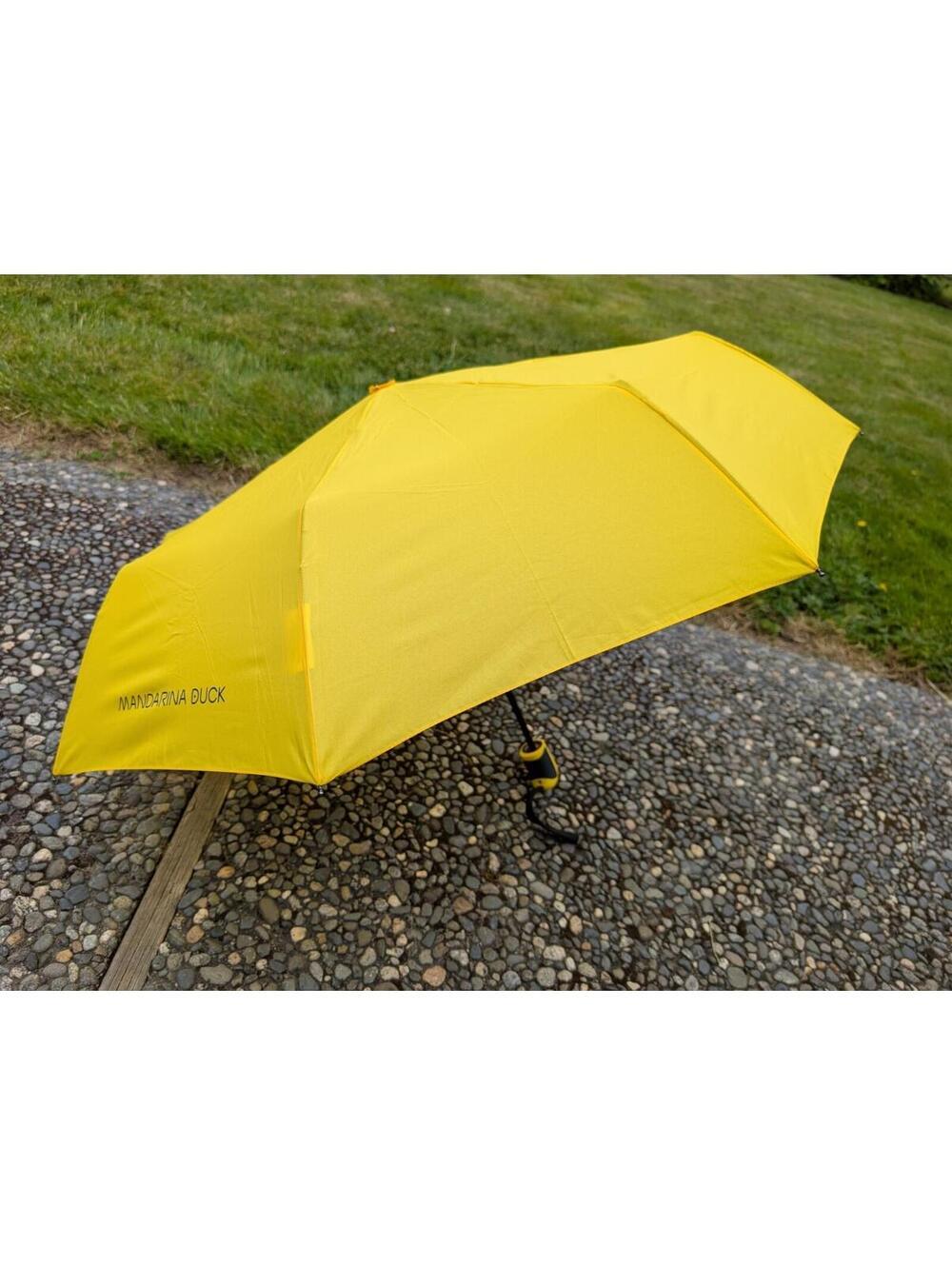 Mandarina Duck EcoDuck Yellow Retractable Umbrella